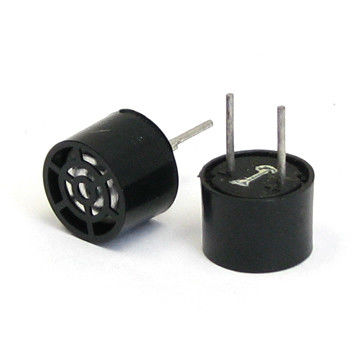 Black 10mm 40KHz Transducers Aluminum / Plastic Housing Detecting Distance